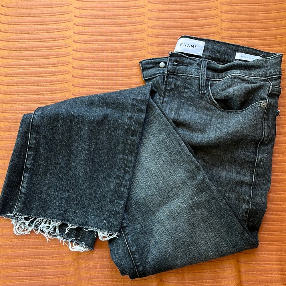 Frame Le High Straight size 28 in black.